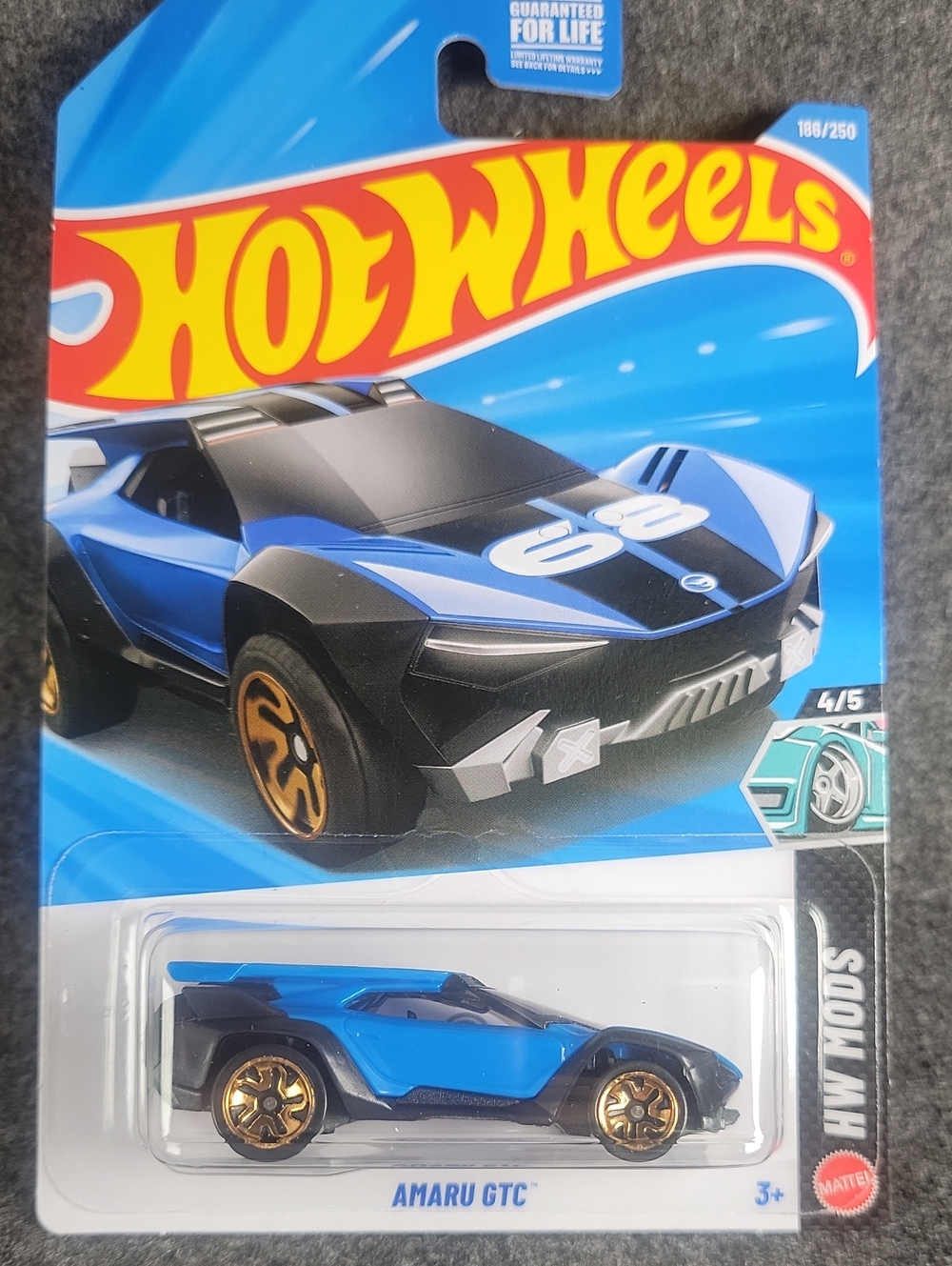 Hot Wheels Amaru GTC Kids Toy Car - Blue - *2026 TREASURE HUNT*